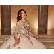 Sweetheart Neck Champagne Quince Dress Detachable Vestidos De 15 Anos Lace Appliques Instagram Gowns Birthday Party Gown