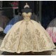 Sleeveless Champagne Quince Dress Vestidos De 15 Anos Lace Appliques Instagram Gowns Sweetheart Neck Birthday Party Gown