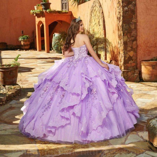 Detachable Lilac Quince Dress Birthday Party Gown Sweetheart Neck Vestidos De 15 Anos Lace Appliques Instagram Gowns