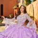 Detachable Lilac Quince Dress Birthday Party Gown Sweetheart Neck Vestidos De 15 Anos Lace Appliques Instagram Gowns