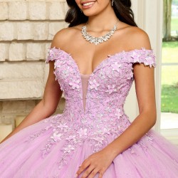 V Neck Lilac Quince Dress Off Shoulder Instagram Gowns Lace Appliques Wear Pageant Vestidos De 15 Anos With Bow