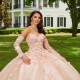 Pink Quince Dress Detachable Wear Pageant Sweetheart Neck Vestidos De 15 Anos Lace Appliques Instagram Gowns