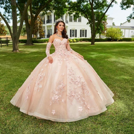 Pink Quince Dress Detachable Wear Pageant Sweetheart Neck Vestidos De 15 Anos Lace Appliques Instagram Gowns