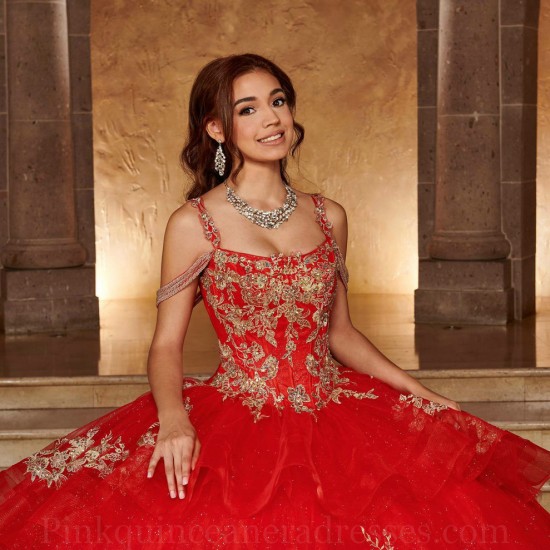 Square Collar Vestidos De 15 Anos Red Quince Dress Sequin Lace Appliques Instagram Gowns Sleeveless Birthday Party Gown