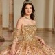 Sweetheart Neck Rose Gold Quince Dress Detachable Wear Pageant Vestidos De 15 Anos Lace Appliques Instagram Gowns With Bow