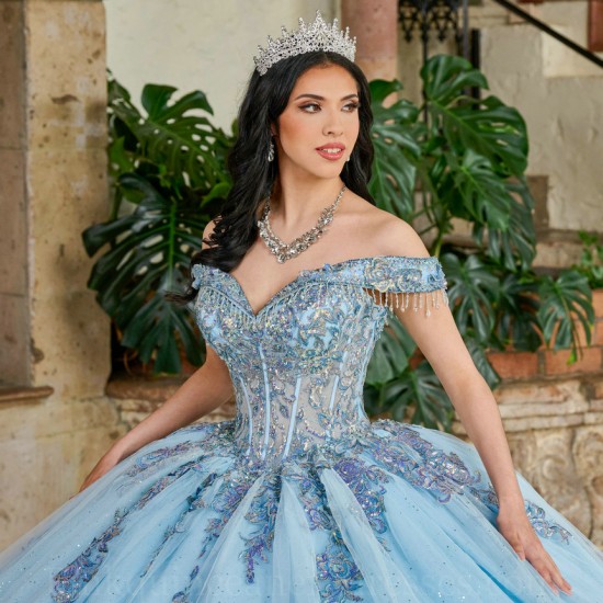 Sky Blue Quince Dress Off Shoulder Instagram Gowns Lace Appliques Wear Pageant Sweetheart Neck Vestidos De 15 Anos