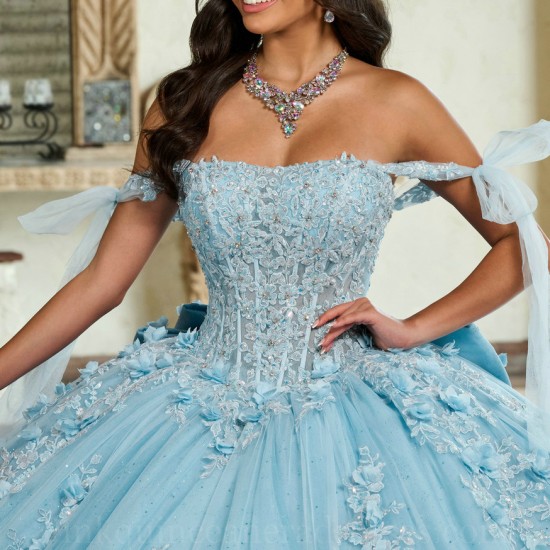 Sleeveless Sky Blue Quince Dress Instagram Gowns Lace Appliques Wear Pageant Sweetheart Neck Vestidos De 15 Anos With Bow