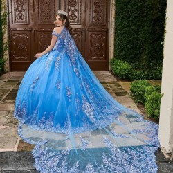 Sweetheart Neck Sky Blue Quince Dress Wear Pageant Vestidos De 15 Anos Lace Appliques Instagram Gowns