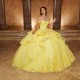 Wear Pageant Yellow Quince Dress Off Shoulder Sweetheart Neck Vestidos De 15 Anos Lace Appliques Instagram Gowns With Bow