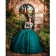 Off Shoulder Emerald Green Quinceanera Dress Vestidos De 15 Anos Sweetheart Neck Girls Sweet 16 Dresses Lace Appliques 2024 Wear Pageant