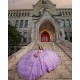 Off Shoulder Lilac Quince Dress Lace Appliques Wear Pageant Sweet 15 Gowns Sweetheart Neck Birthday Party Dresses With Bow