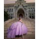 Off Shoulder Lilac Quince Dress Lace Appliques Wear Pageant Sweet 15 Gowns Sweetheart Neck Birthday Party Dresses With Bow