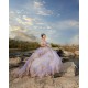 Off Shoulder Lilac Quinceanera Dress Lace Appliques Wear Pageant Sweet 15 Gowns Sweetheart Neck Birthday Party Dresses With Bow