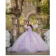 Long Sleeve Lilac Quinceanera Dress Sweet 15 Gowns Lace Appliques Wear Pageant Sweetheart Neck 2024 Ball Gown Princess Dresses