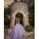 Sweetheart Neck Lilac Quinceanera Dress Off Shoulder Sweet 15 Gowns 3D Flowers Wear Pageant 2024 Ball Gown Princess Dresses