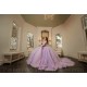 Off Shoulder Lilac Quinceanera Dress Sweet 15 Gowns Lace Appliques Wear Pageant Sweetheart Neck Birthday Party Dresses