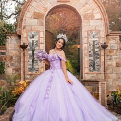 Lilac Quinceanera Dress Sweetheart Neck Vestidos De 15 Anos Off Shoulder Girls Sweet 16 Dresses Lace Appliques 2024 Wear Pageant