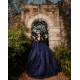 Navy Blue Quinceanera Dress Off Shoulder Sweet 15 Gowns Sequin Wear Pageant Sweetheart Neck 2024 Ball Gown Princess Dresses