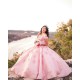 Off Shoulder Pink Quinceanera Dress Sweetheart Neck Girls Sweet 16 Dresses Lace Appliques 2024 Wear Pageant Vestidos De 15 Anos