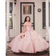 Off Shoulder Pink Quinceanera Dress Sweetheart Neck Girls Sweet 16 Dresses Lace Appliques 2024 Wear Pageant Vestidos De 15 Anos