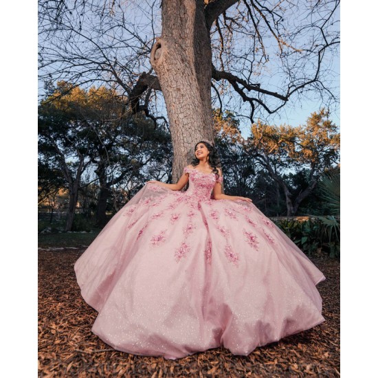 Off Shoulder Pink Quinceanera Dress Sweetheart Neck Girls Sweet 16 Dresses Lace Appliques 2024 Wear Pageant Vestidos De 15 Anos