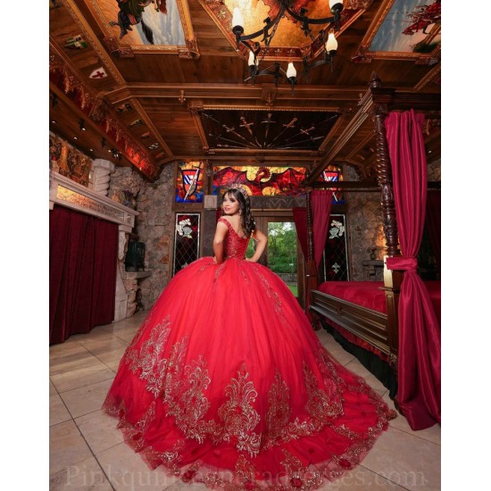 Girls Sweet 16 Dresses Red Quince Dress Sweetheart Neck Lace Appliques 2024 Wear Pageant Off Shoulder Vestidos De 15 Anos