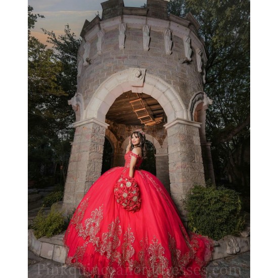 Girls Sweet 16 Dresses Red Quince Dress Sweetheart Neck Lace Appliques 2024 Wear Pageant Off Shoulder Vestidos De 15 Anos