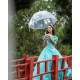 Off Shoulder Aqua Quinceanera Dress Wear Pageant 3D Flowers Vestidos De 15 Anos Sweetheart Neck Birthday Party Dresses