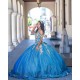 Sweetheart Neck Blue Quinceanera Dress Off Shoulder Sweet 15 Gowns 2024 Ball Gown Princess Dresses Lace Appliques Birthday Party Robe