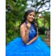 Sleeveless Blue Quinceanera Dress Wear Pageant Lace Appliques Vestidos De 15 Anos Sequin Ruffled Birthday Party Dresses