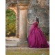 Burgundy Quinceanera Dress Sleeveless Sweet 15 Gowns Cape Sleeve 2024 Ball Gown Princess Dresses Sweetheart Neck Lace Appliques Birthday Party Robe