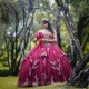 Burgundy Quinceanera Dress Sweetheart Neck Girls Sweet 16 Dresses Sleeveless Vestidos De 15 Anos Lace Appliques Wear Pageant