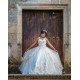 Sleeveless Champagne Quinceanera Dress 3D Flowers Vestidos De 15 Anos Wear Pageant Sweetheart Neck Girls Sweet 16 Dresses