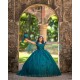 Emerald Green Cape Sleeve Quinceanera Dress Sweetheart Neck Girls Sweet 16 Dresses Vestidos De 15 Anos Lace Appliques Wear Pageant