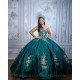 Sleeveless Emerald Green Quince Dress Vestidos De 15 Anos Lace Appliques Wear Pageant Sweetheart Girls Sweet 16 Dresses