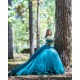 Sheer Bodice Emerald Green Quinceanera Dress Lace Appliques Off Shoulder Vestidos De 15 Anos Wear Pageant Sweetheart Neck Girls Sweet 16 Dresses