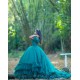 Off Shoulder Emerald Green Quinceanera Dress Sweetheart Neck Girls Sweet 16 Dresses Vestidos De 15 Anos Ruffled Wear Pageant