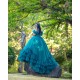 Off Shoulder Emerald Green Quinceanera Dress Sweetheart Neck Girls Sweet 16 Dresses Vestidos De 15 Anos Ruffled Wear Pageant