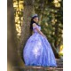 Lavender Quince Dress Off Shoulder Vestidos De 15 Anos 3D Flowers Wear Pageant Sequin Sweetheart Girls Sweet 16 Dresses