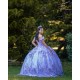 Lavender Quince Dress Off Shoulder Vestidos De 15 Anos 3D Flowers Wear Pageant Sequin Sweetheart Girls Sweet 16 Dresses