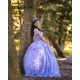 Lavender Quince Dress Off Shoulder Vestidos De 15 Anos 3D Flowers Wear Pageant Sequin Sweetheart Girls Sweet 16 Dresses