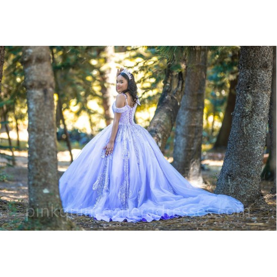 Lavender Quinceanera Dress Sweetheart Neck Girls Sweet 16 Dresses Off Shoulder Vestidos De 15 Anos Lace Appliques Wear Pageant