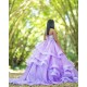 Lilac 2024 Quinceanera Dress Lace Appliques Sleeveless Vestidos De 15 Anos Ruffled Wear Pageant