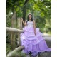 Lilac 2024 Quinceanera Dress Lace Appliques Sleeveless Vestidos De 15 Anos Ruffled Wear Pageant