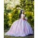 Sequin Pink Quinceanera Dress Off Shoulder Vestidos De 15 Anos Wear Pageant Sweetheart Neck Girls Sweet 16 Dresses