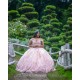 Off Shoulder Vestidos De 15 Anos Pink Quinceanera Dress Sweetheart Neck Girls Sweet 16 Dresses Sequin Wear Pageant