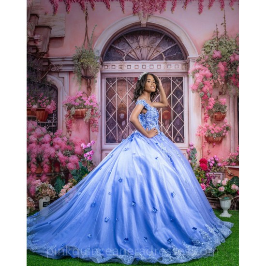 Royal Blue Quinceanera Dress Sweetheart Neck Girls Sweet 16 Dresses Off Shoulder Vestidos De 15 Anos Lace Appliques Instagram Gowns