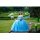 Sweetheart Neck Sky Blue Quinceanera Dress Lace Appliques Instagram Gowns Girls Sweet 16 Dresses Off Shoulder 15 Birthday Party Robe