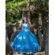 Sweetheart Neck Sky Blue Quinceanera Dress Girls Sweet 16 Dresses Off Shoulder Sweet 15 Birthday Party Robe Lace Appliques Instagram Gowns